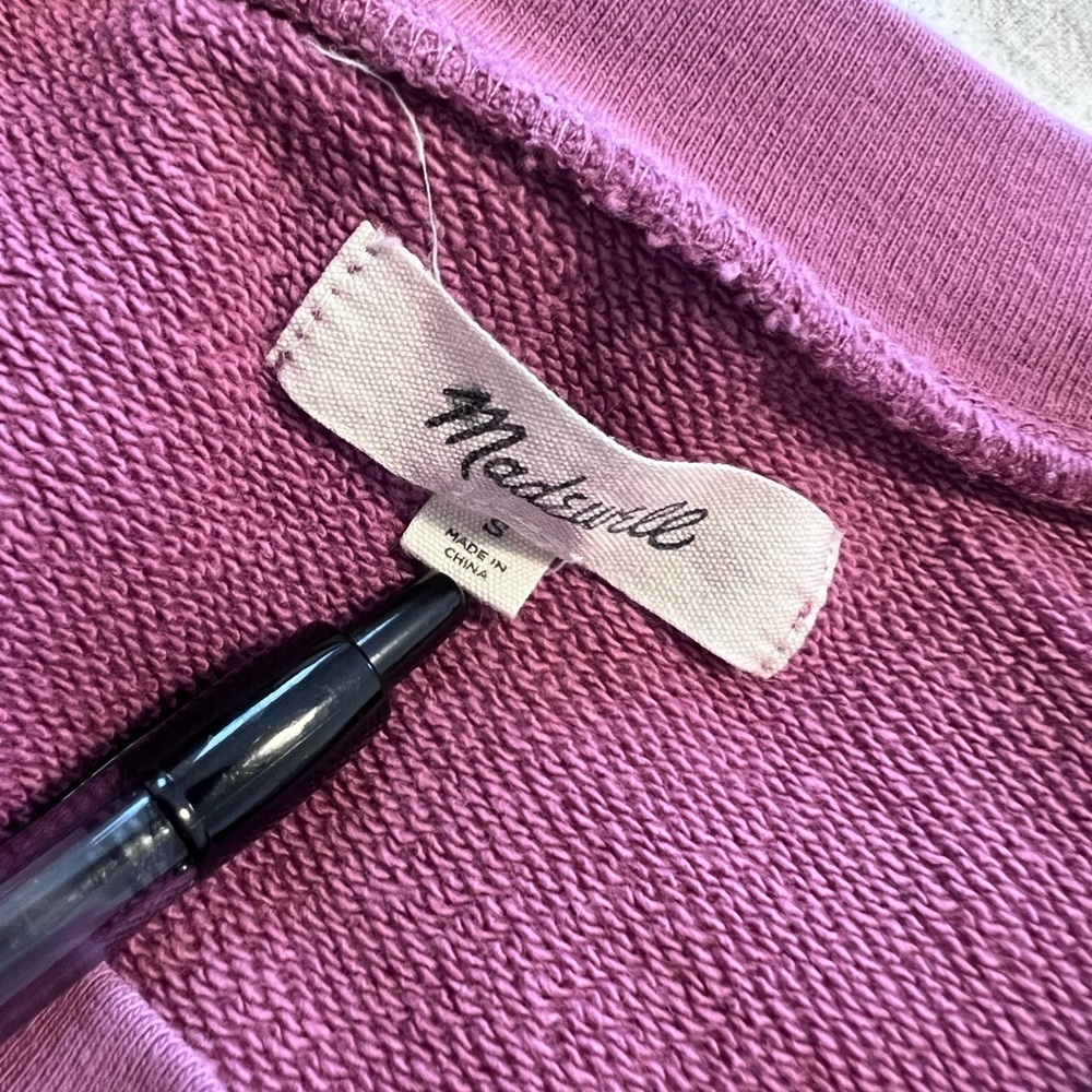 Madewell Women's (Re)sourced Cotton Cloudberry Sweatshirt Small - Picture 4 of 5